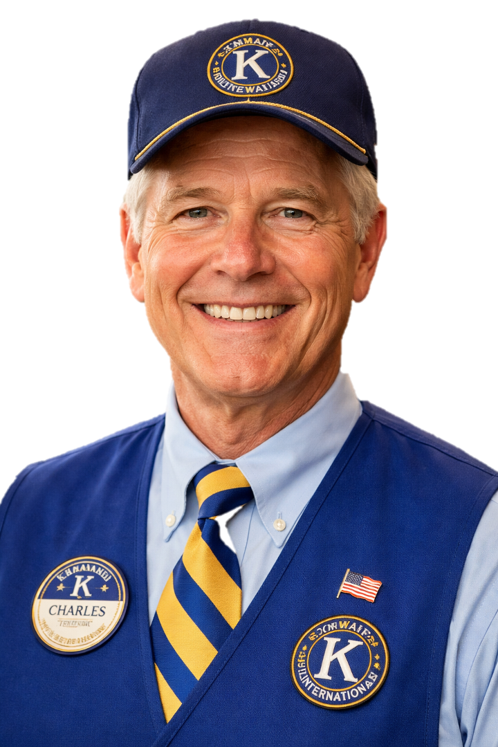 Smiling Kiwanis Member no BG Smiling Kiwanis member